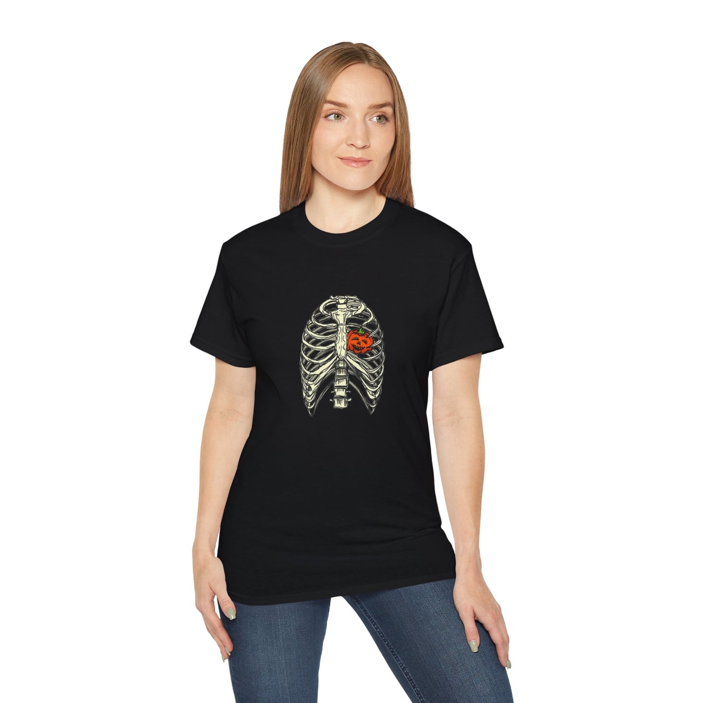 Pumpkin Rib Cage Unisex Ultra Cotton Tee