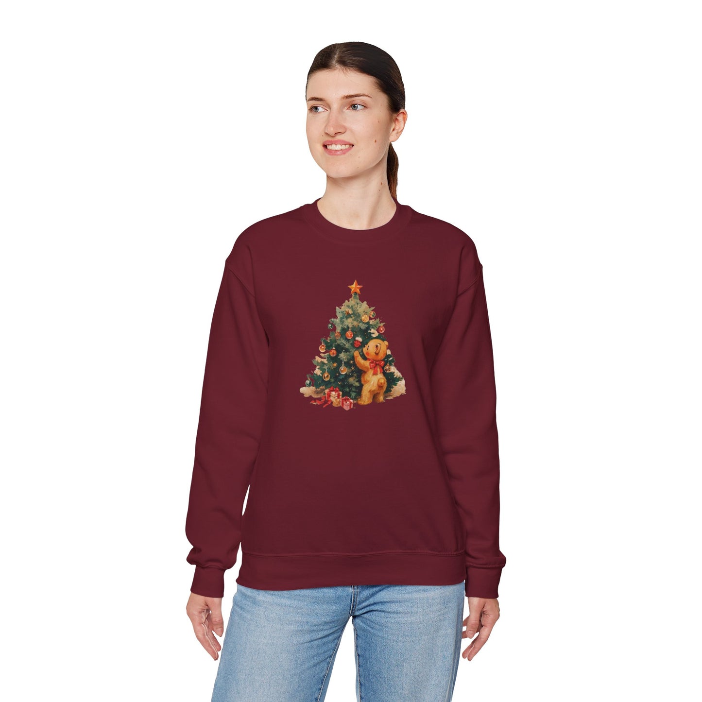 Vintage Christmas Heavy Blend™ Crewneck Sweatshirt