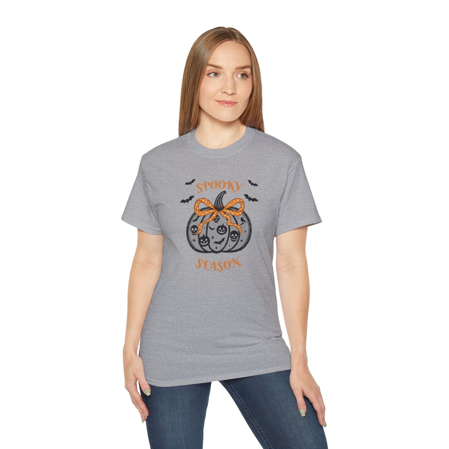 Spooky Season-Laced Pumpkin Unisex Ultra Cotton Tee