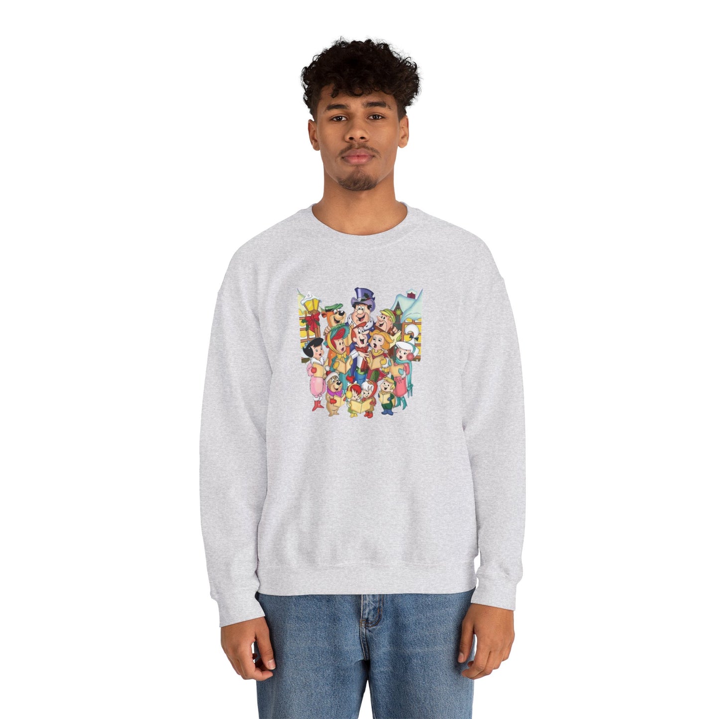 Vintage Cartoon Christmas Unisex Heavy Blend™ Crewneck Sweatshirt