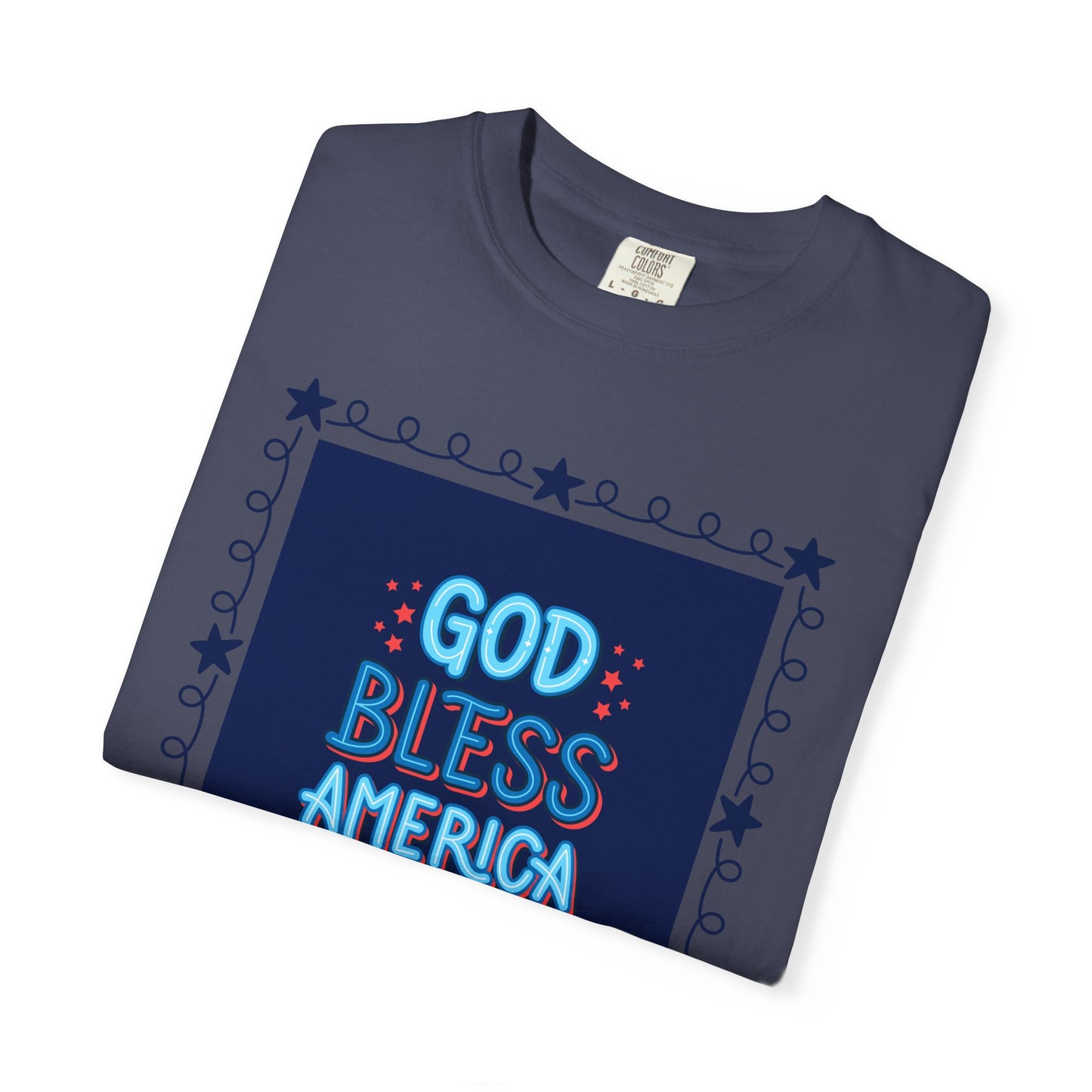4th of July Unisex Garment-Dyed T-shirt