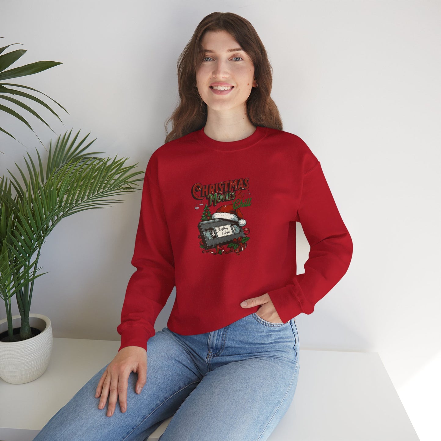 Christmas Movies & Chill Heavy Blend™ Crewneck Sweatshirt