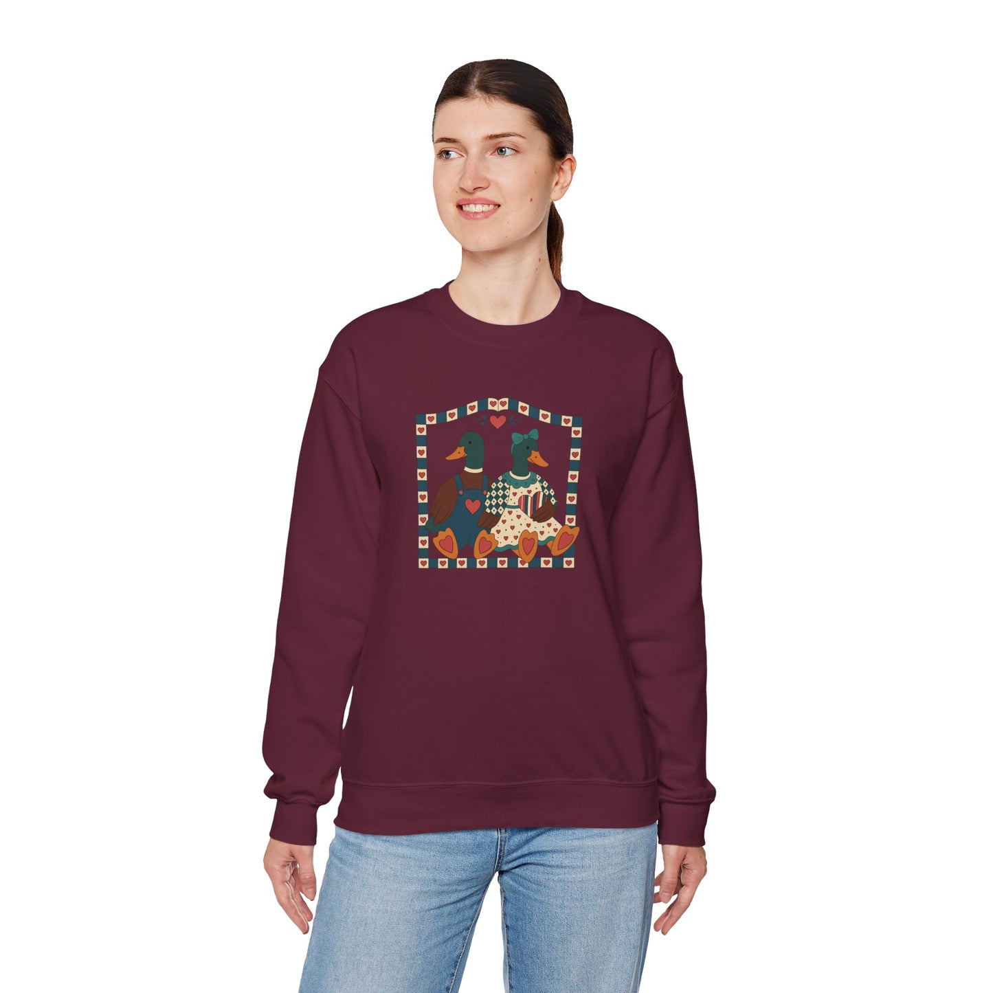 Vintage Geese Unisex Heavy Blend™ Crewneck Sweatshirt