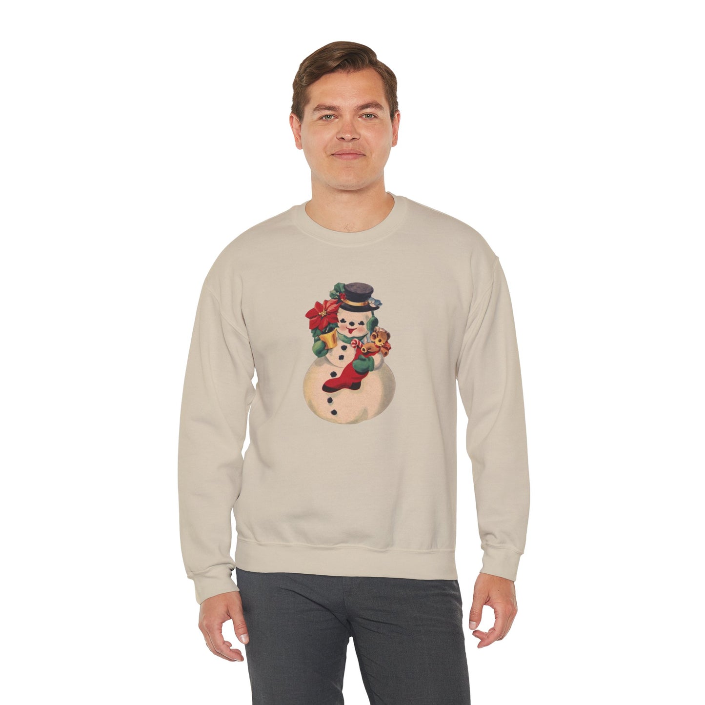 Vintage Snowman Unisex Heavy Blend™ Crewneck Sweatshirt
