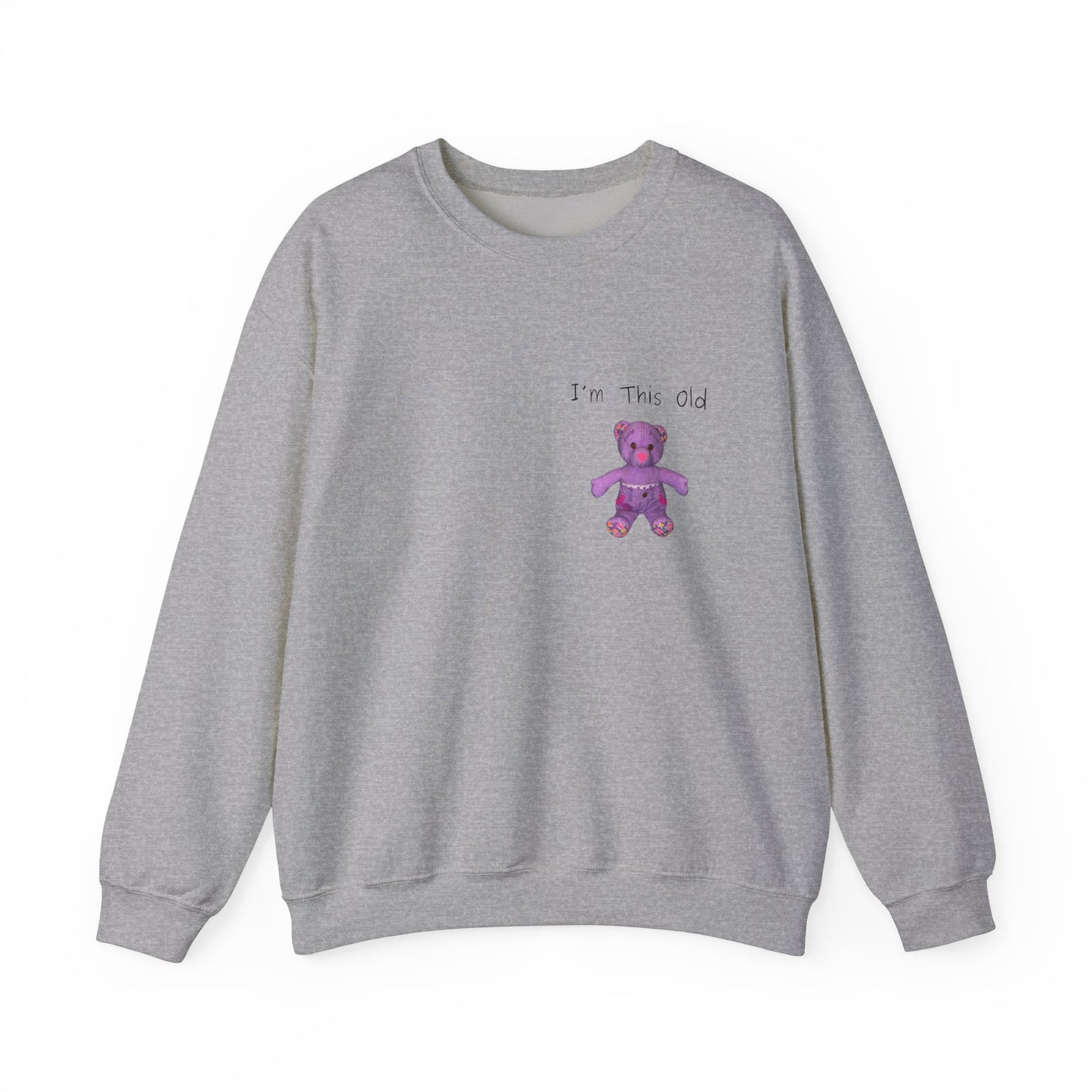 Im This Old 90s doodlebear Unisex Heavy Blend™ Crewneck Sweatshirt