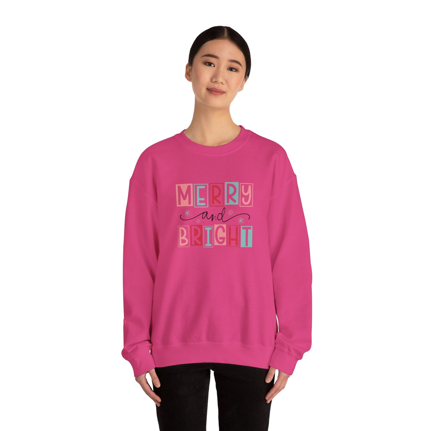 Merry & Bright Unisex Heavy Blend™ Crewneck Sweatshirt