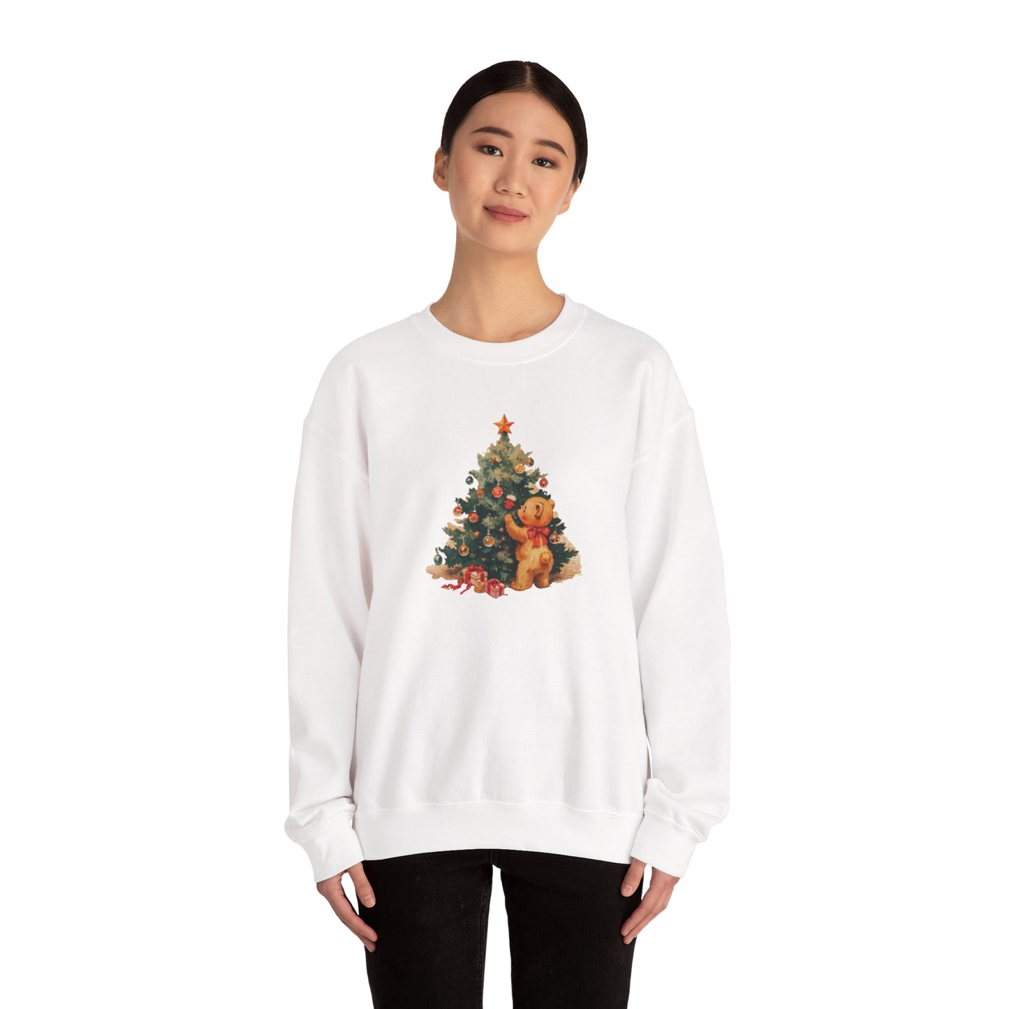 Vintage Christmas Heavy Blend™ Crewneck Sweatshirt