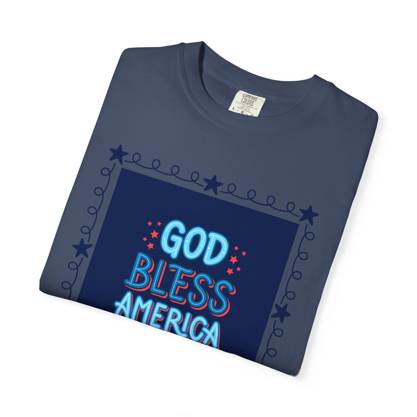 4th of July Unisex Garment-Dyed T-shirt