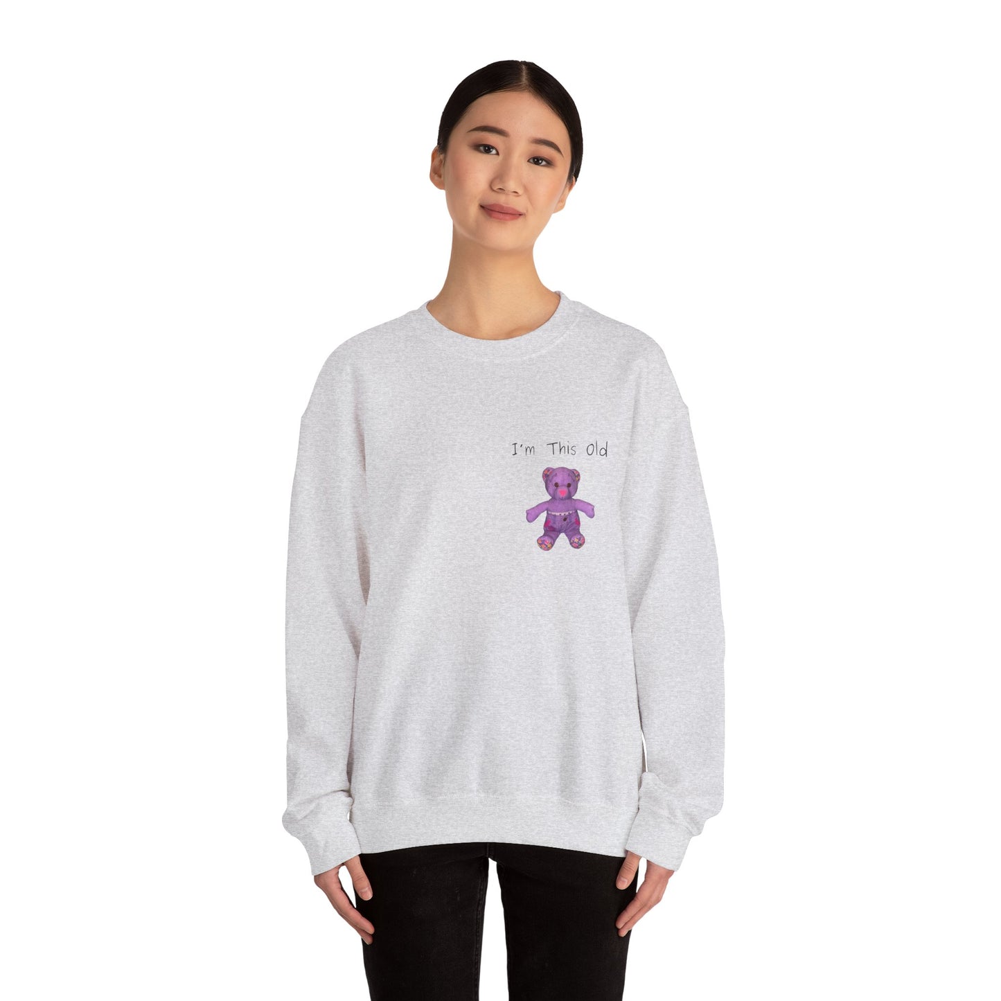 Im This Old 90s doodlebear Unisex Heavy Blend™ Crewneck Sweatshirt