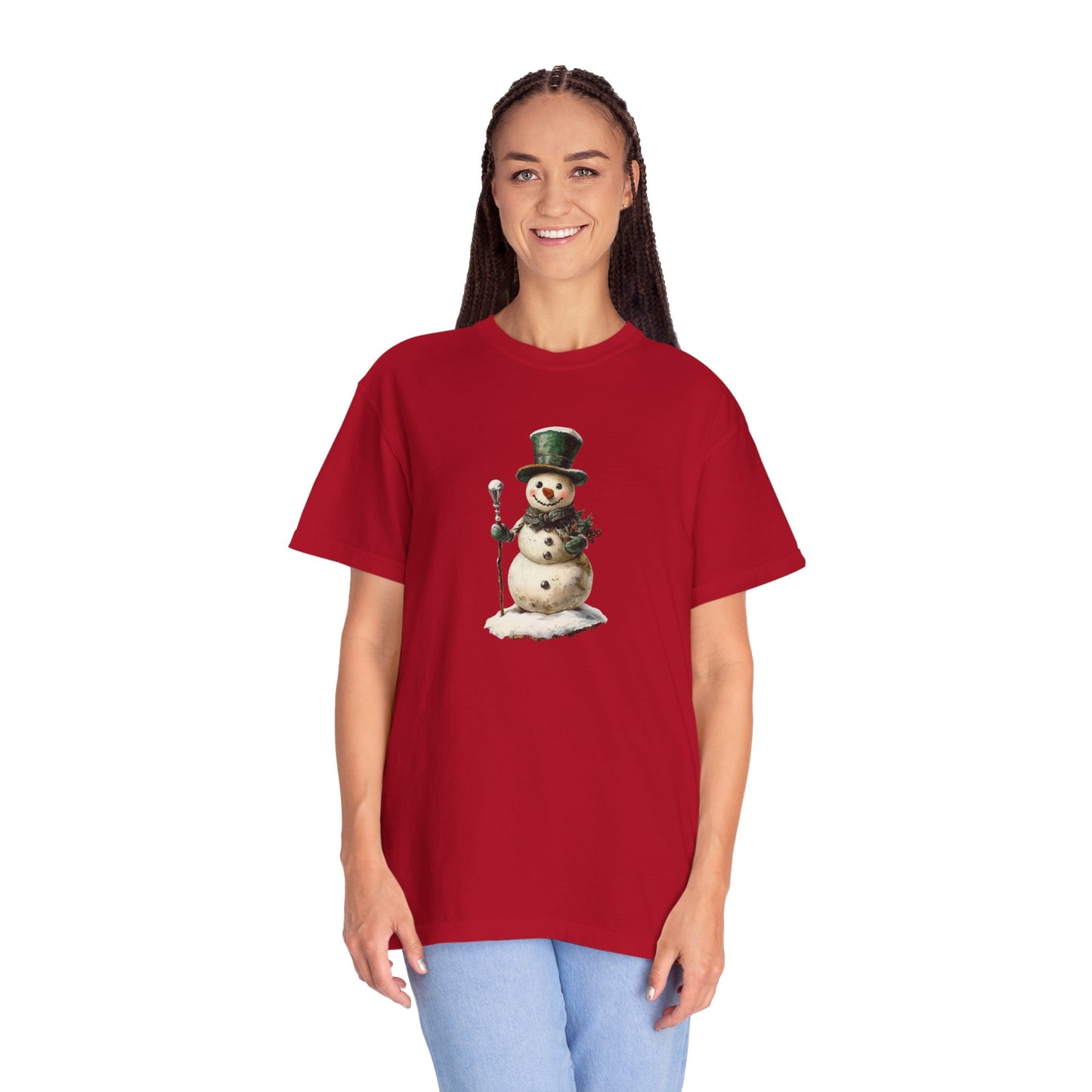 Snowman Unisex Garment-Dyed T-shirt