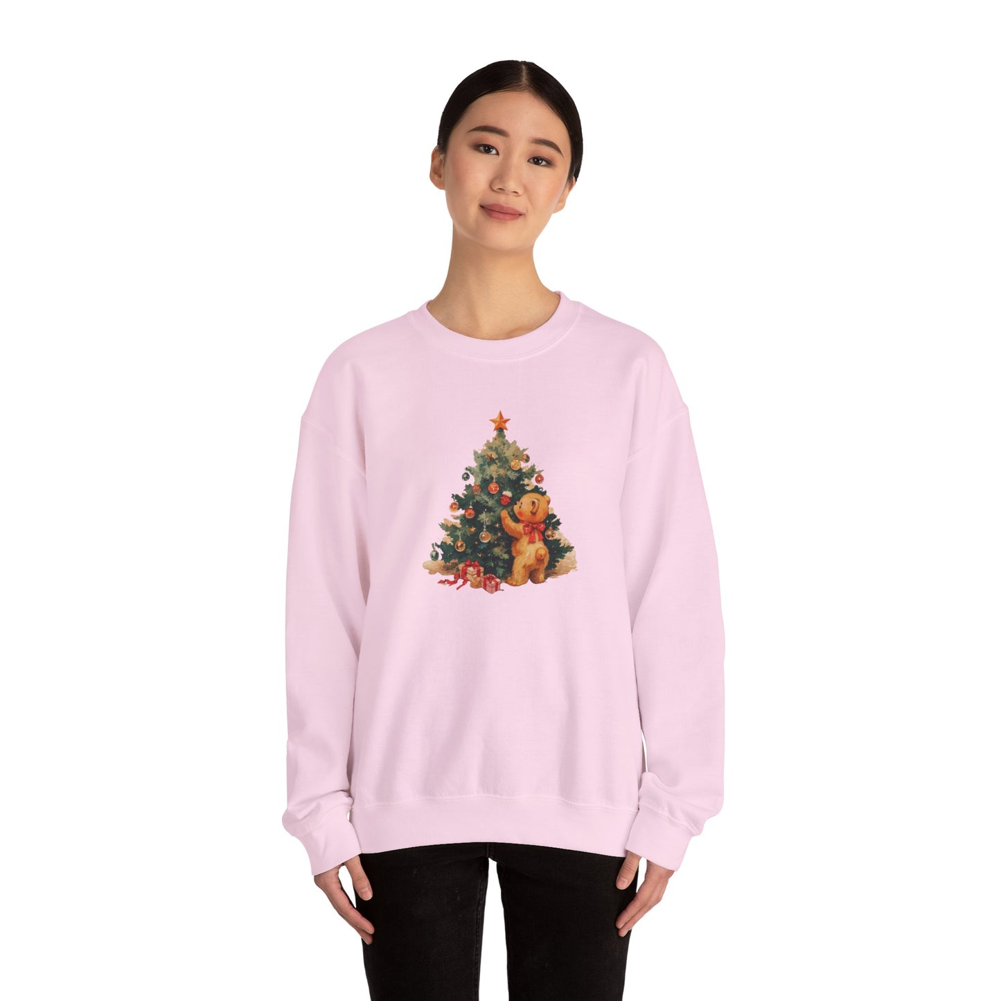 Vintage Christmas Heavy Blend™ Crewneck Sweatshirt