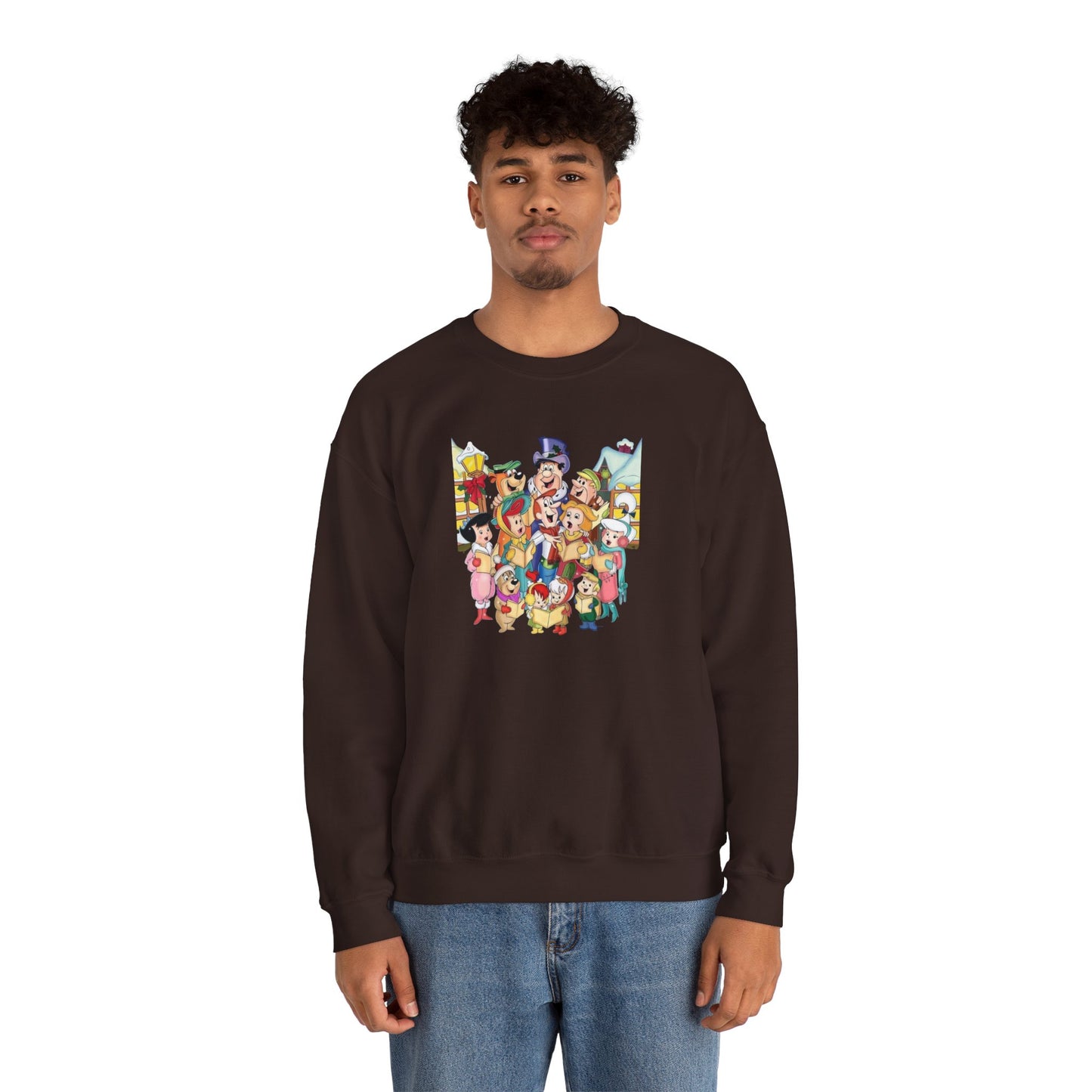 Vintage Cartoon Christmas Unisex Heavy Blend™ Crewneck Sweatshirt