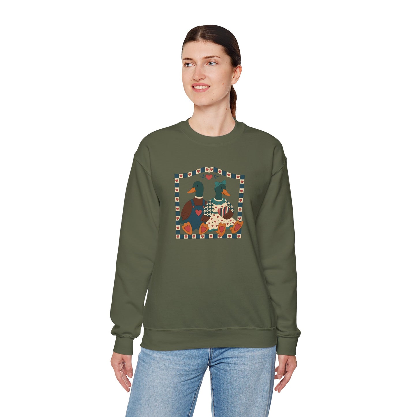 Vintage Geese Unisex Heavy Blend™ Crewneck Sweatshirt