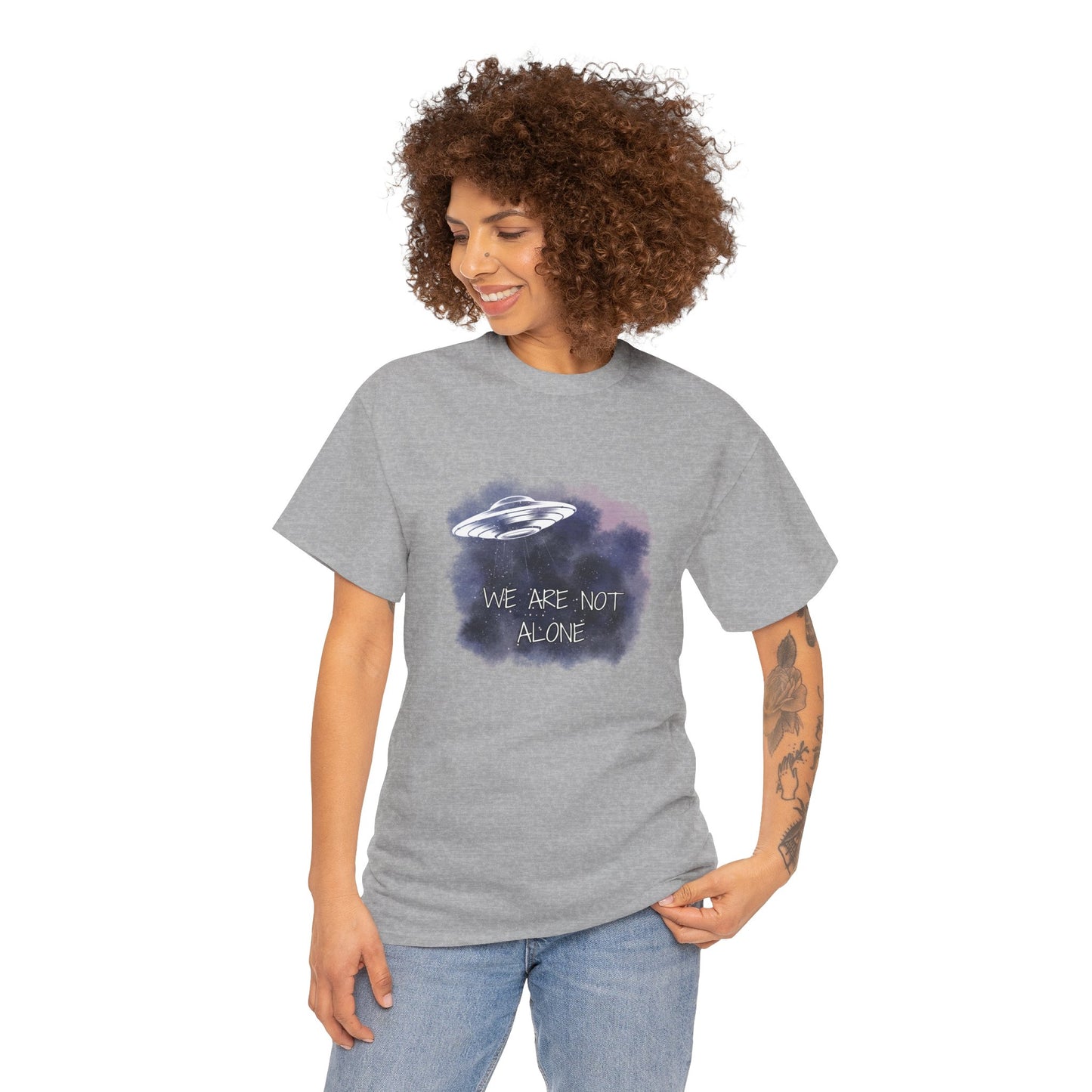 We are not alone Unisex Heavy Cotton Tee