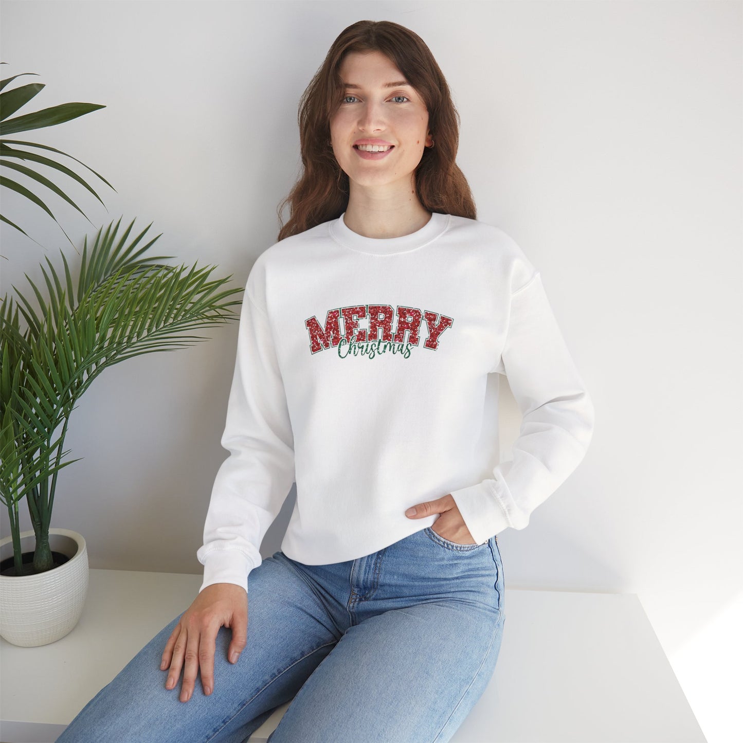 Merry Christmas Heavy Blend™ Crewneck Sweatshirt