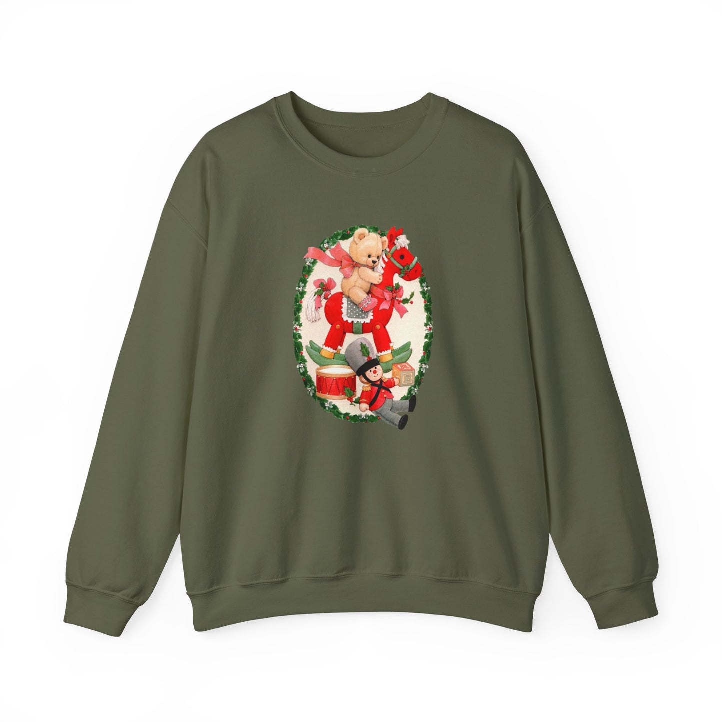 Vintage Christmas Toys Unisex Heavy Blend™ Crewneck Sweatshirt