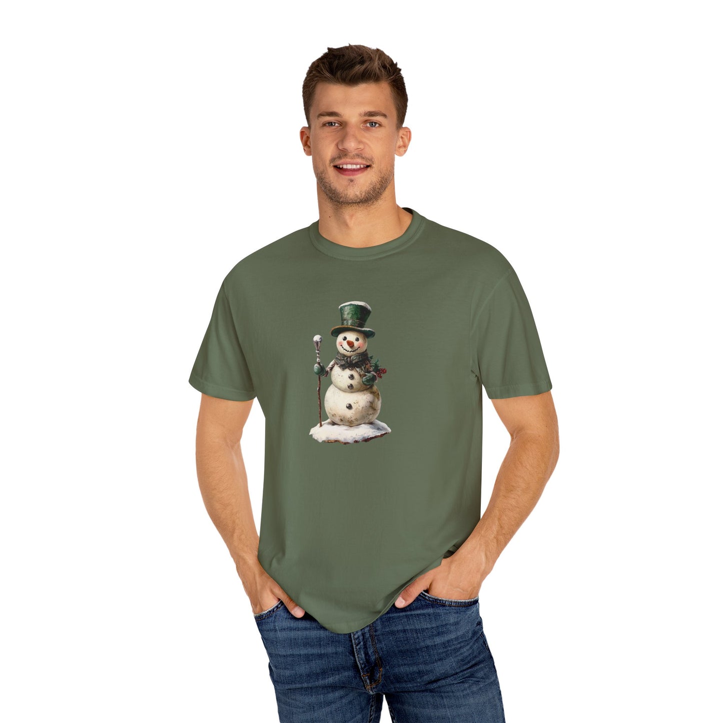 Snowman Unisex Garment-Dyed T-shirt