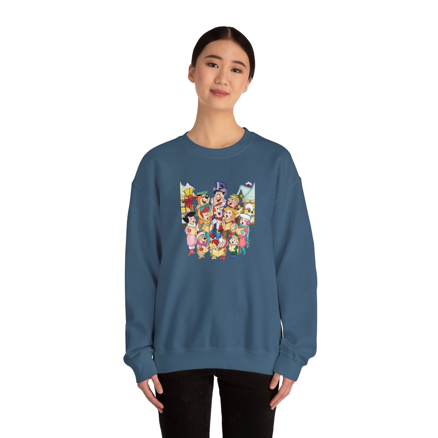 Vintage Cartoon Christmas Unisex Heavy Blend™ Crewneck Sweatshirt