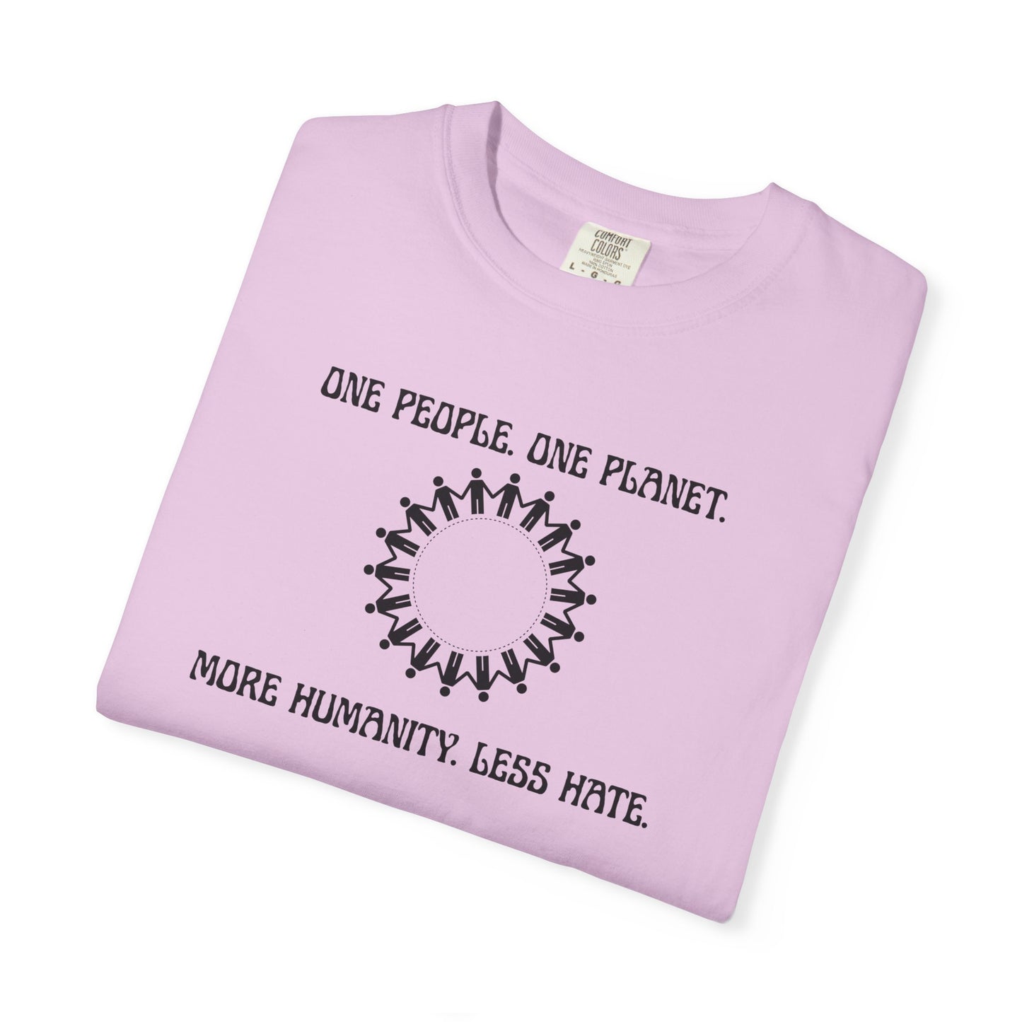 One People. One Planet. Unisex Garment-Dyed T-shirt