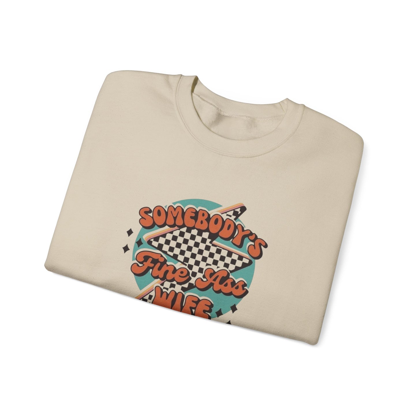 Somebody's Fine A** Wife Heavy Blend™ Crewneck Sweatshirt