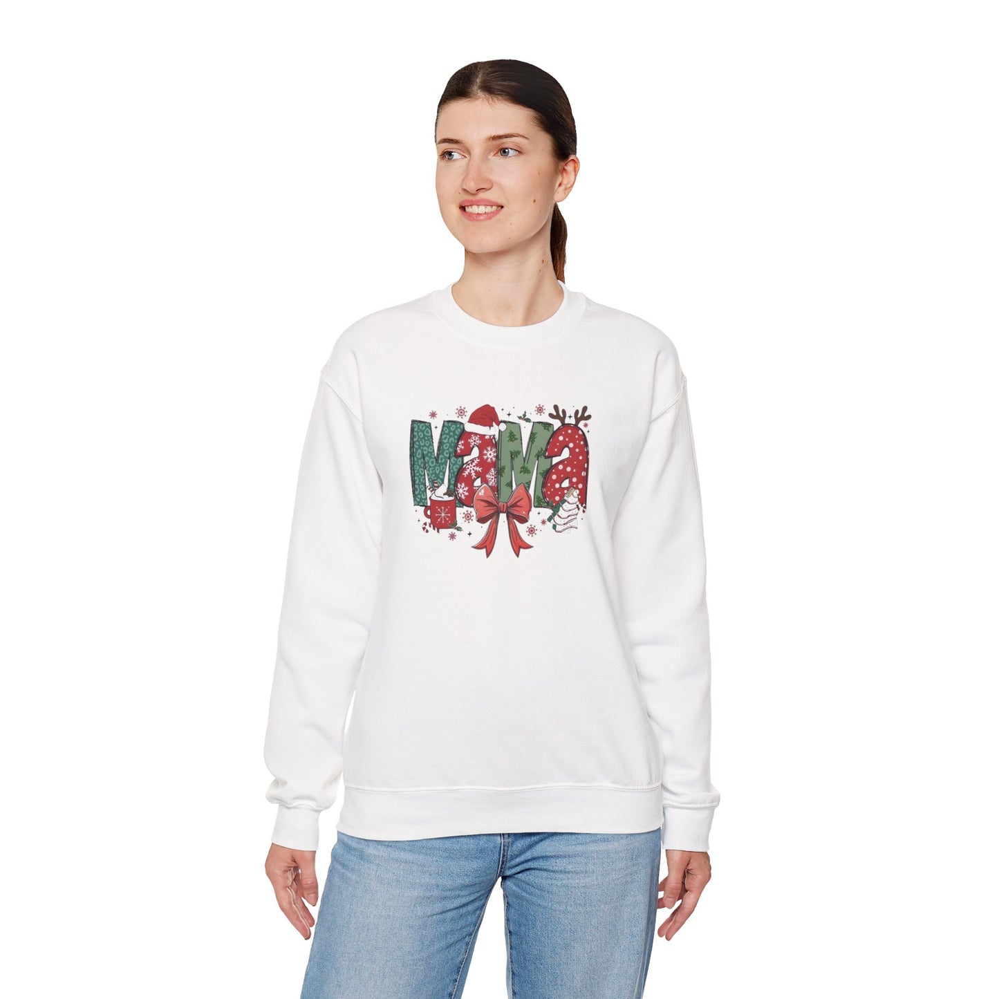 Christmas Mama Heavy Blend™ Crewneck Sweatshirt