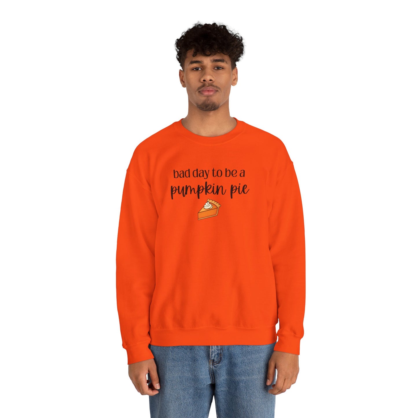 Bad Day to be a Pumpkin Pie Unisex Heavy Blend™ Crewneck Sweatshirt