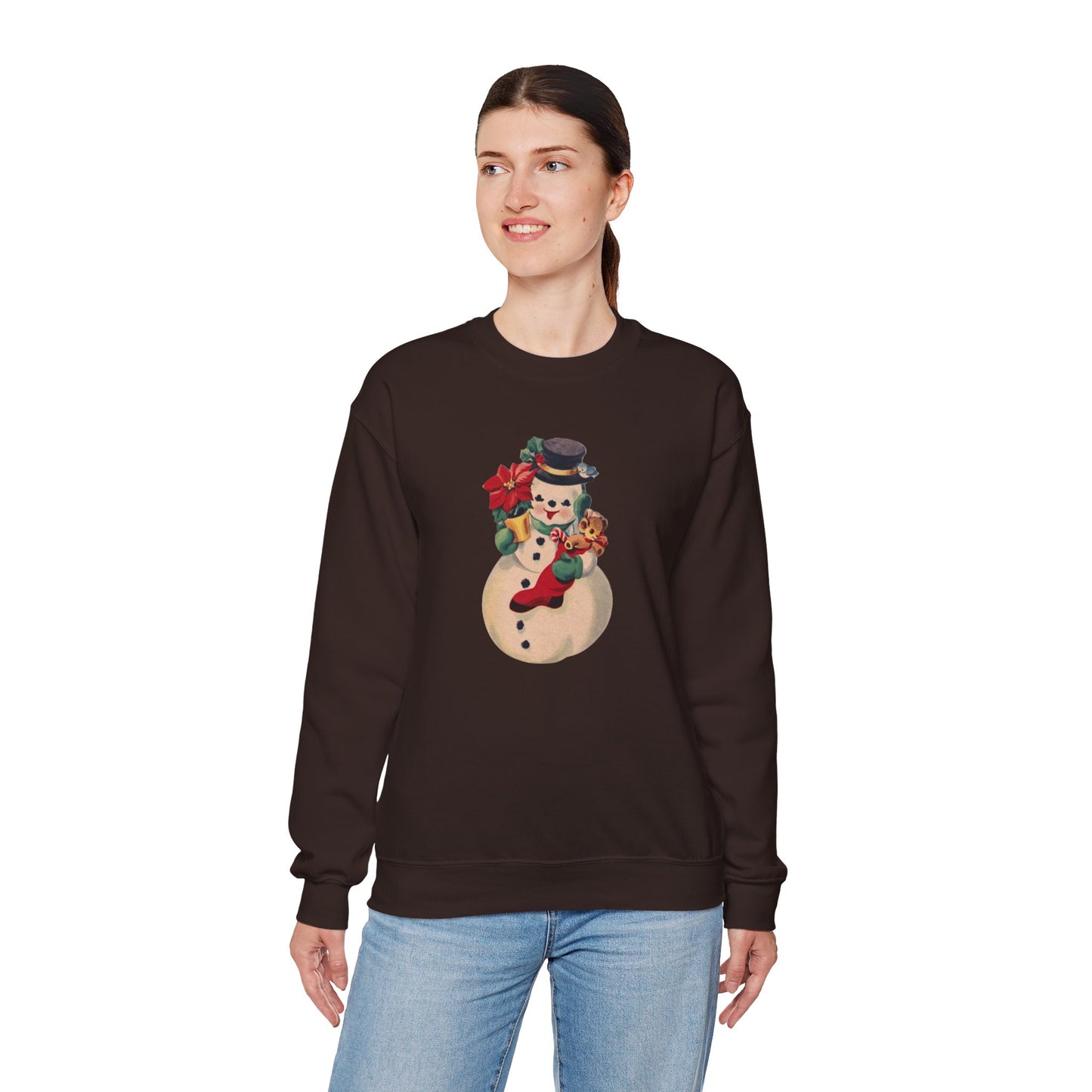 Vintage Snowman Unisex Heavy Blend™ Crewneck Sweatshirt