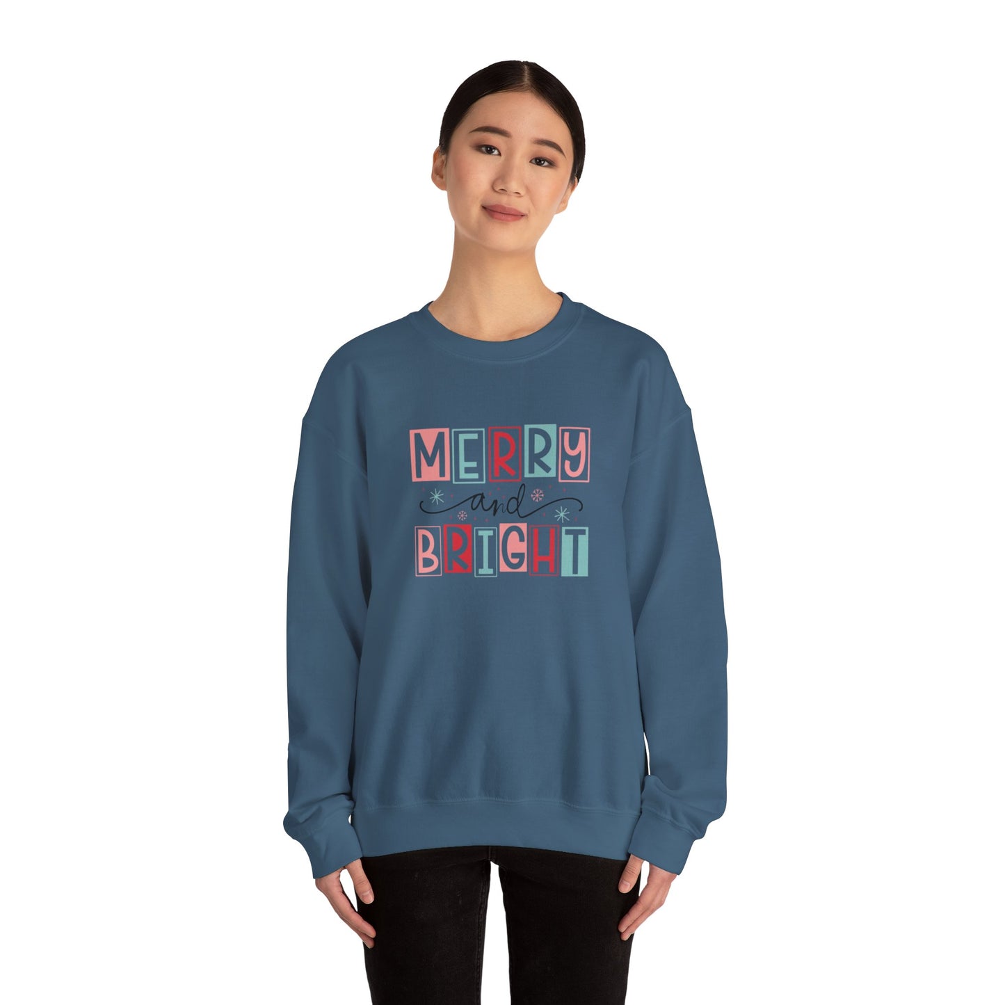 Merry & Bright Unisex Heavy Blend™ Crewneck Sweatshirt