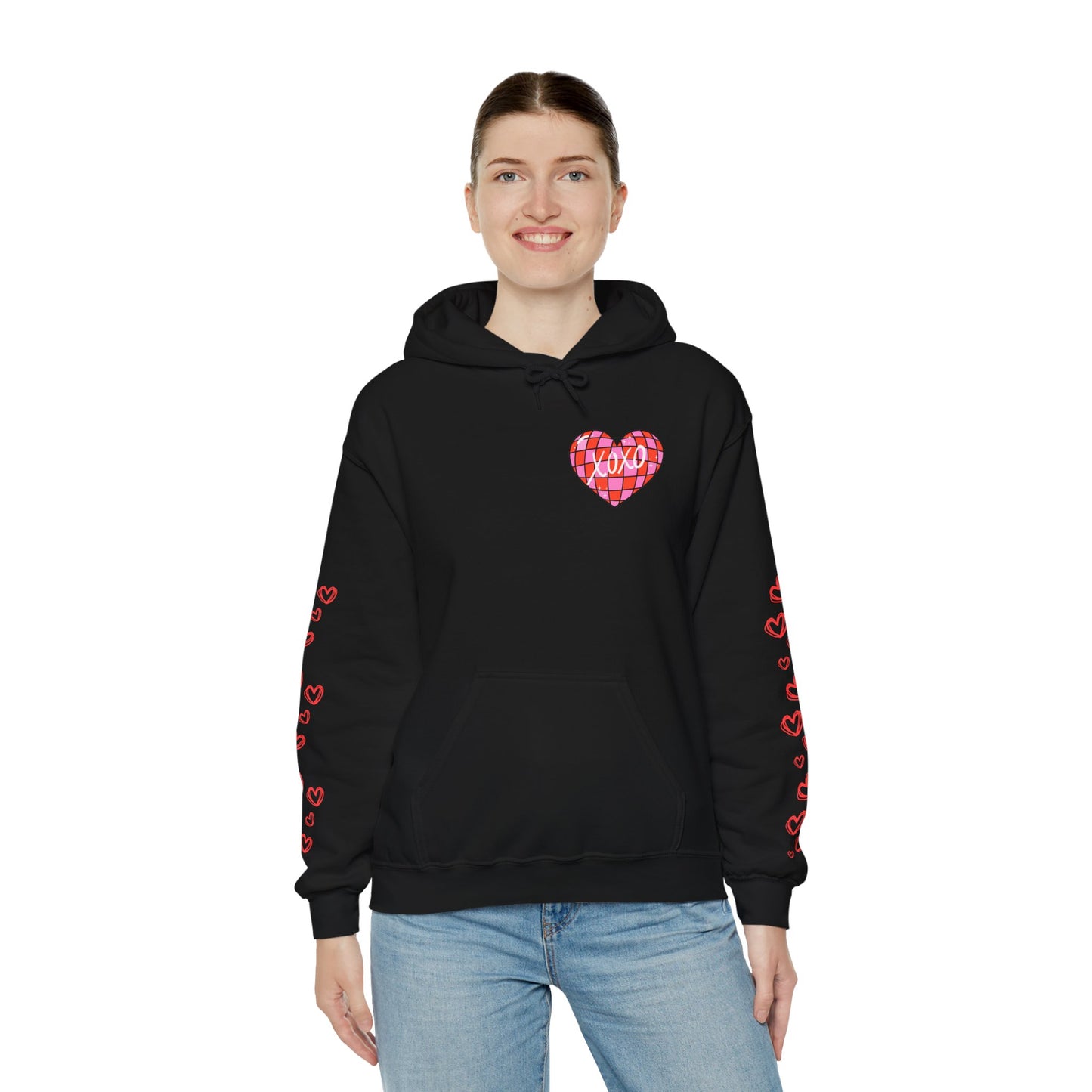 XOXO Hearts Unisex Heavy Blend™ Hooded Sweatshirt