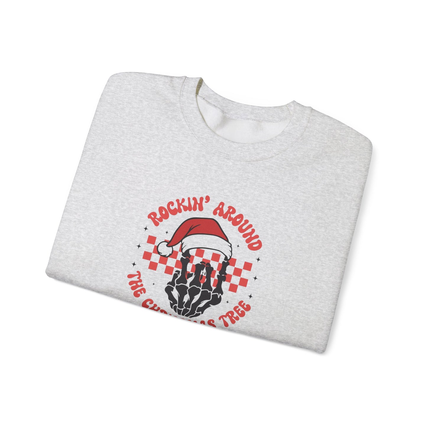 Rockin Around The Christmas Tree Unisex Heavy Blend™ Crewneck Sweatshirt
