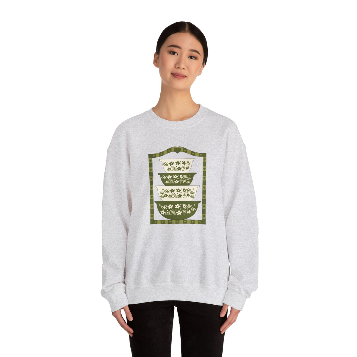 Vintage Dishware Unisex Heavy Blend™ Crewneck Sweatshirt