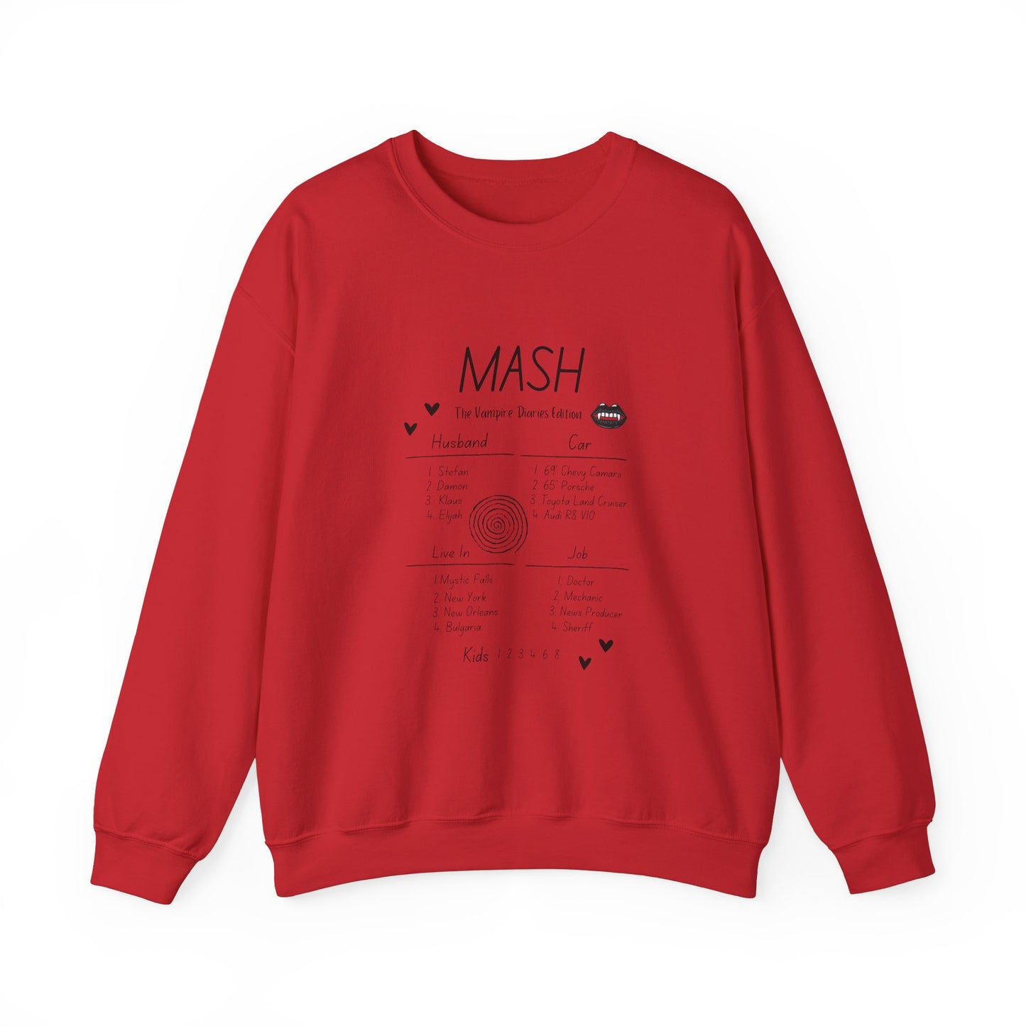 90s MASH The Vampire Diaries Edition Unisex Heavy Blend™ Crewneck Sweatshirt