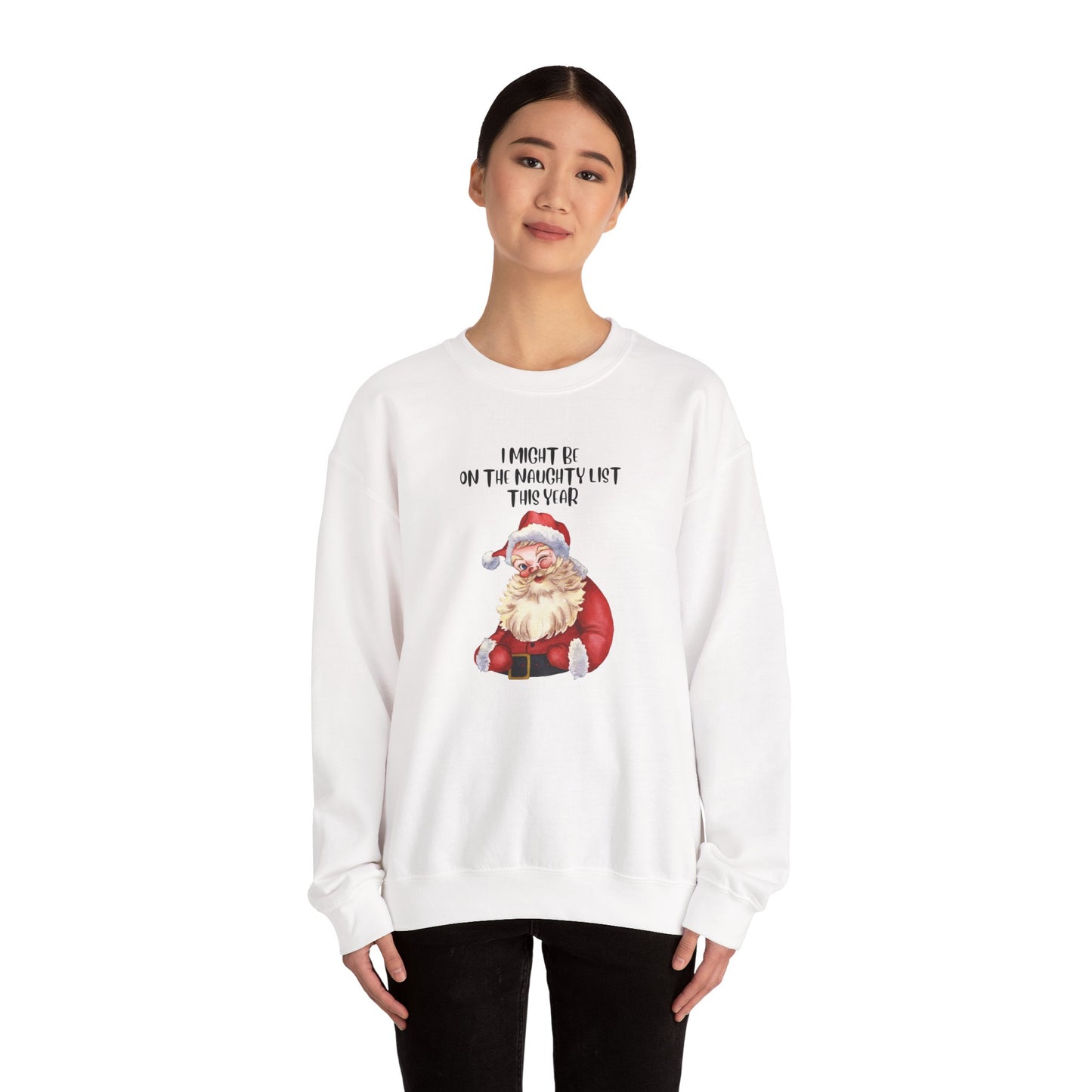 Naughty List This Year Unisex Heavy Blend™ Crewneck Sweatshirt