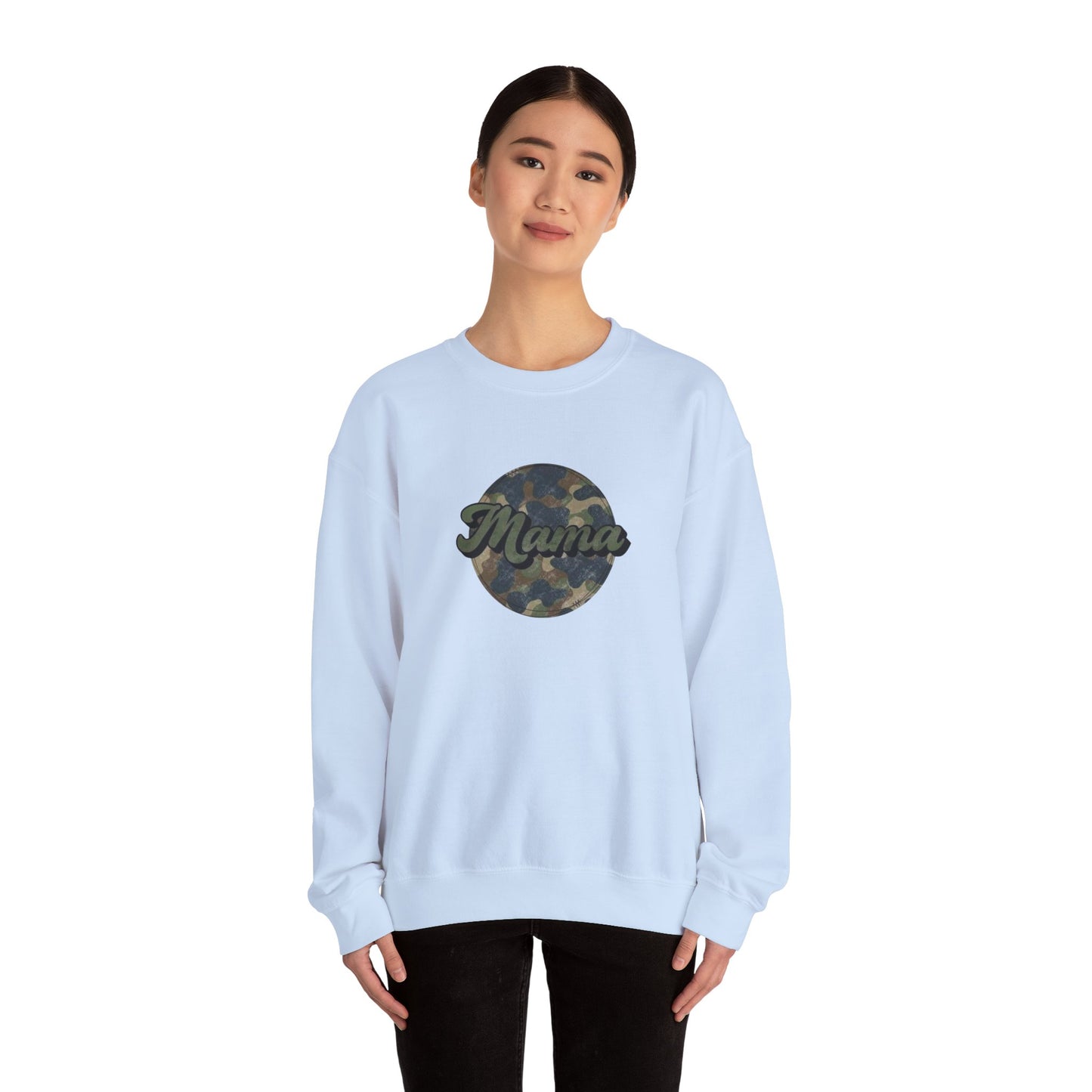 Mama Camo Heavy Blend™ Crewneck Sweatshirt