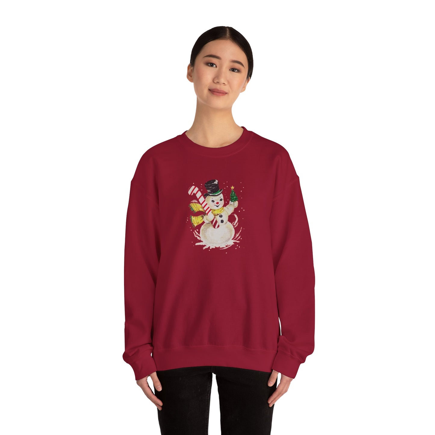 Vintage Snowman Unisex Heavy Blend™ Crewneck Sweatshirt