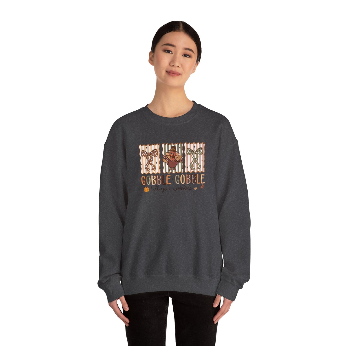 Gobble, Gobble Til You Wobble Heavy Blend™ Crewneck Sweatshirt