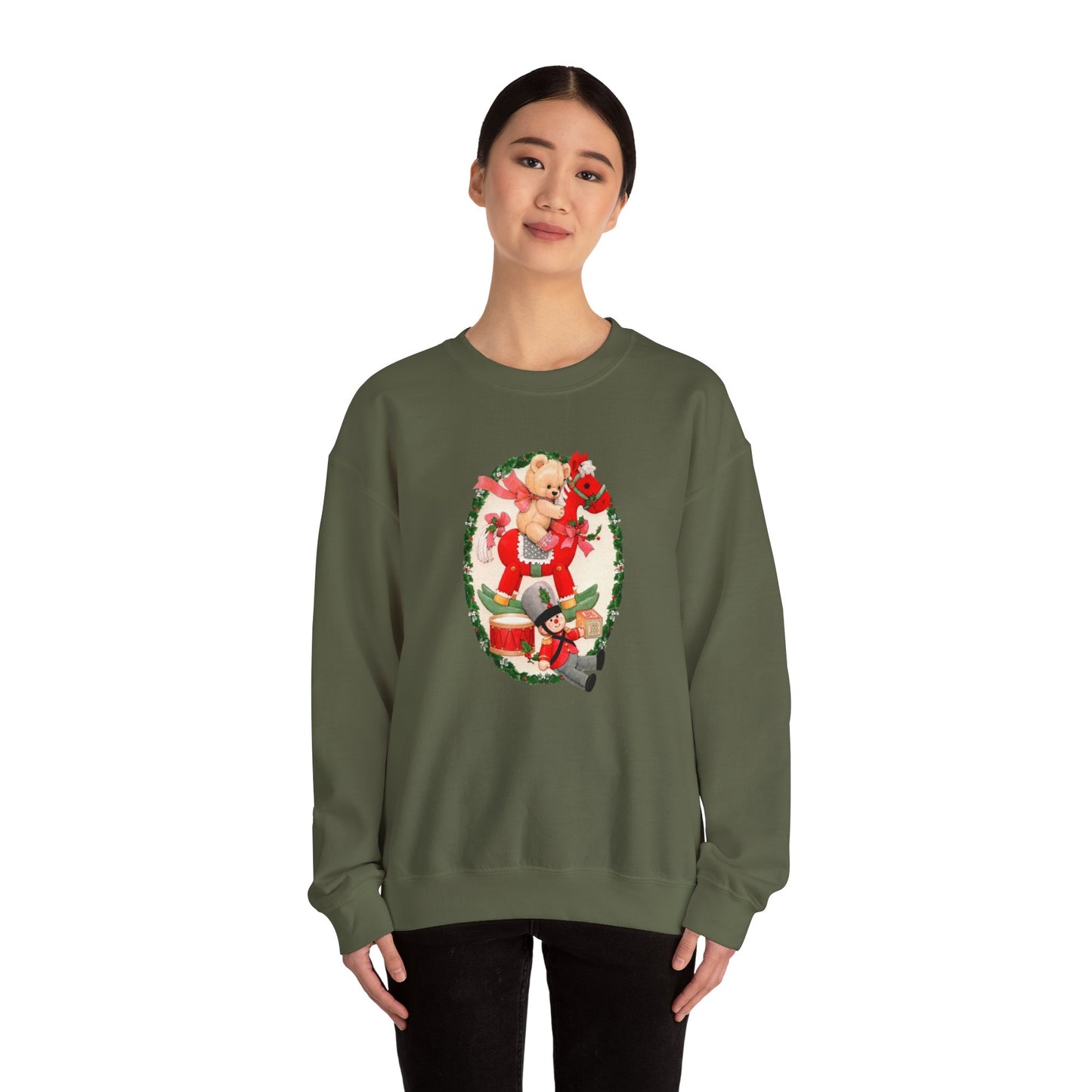 Vintage Christmas Toys Unisex Heavy Blend™ Crewneck Sweatshirt