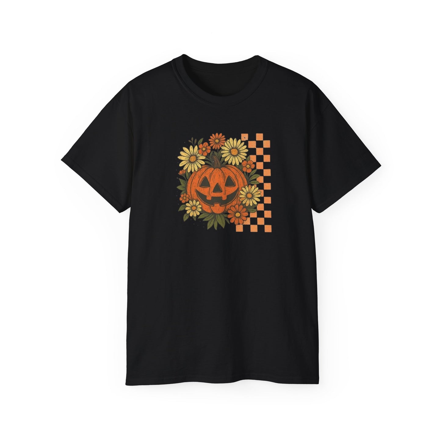 Checkered Jack O' Lantern Ultra Cotton Tee