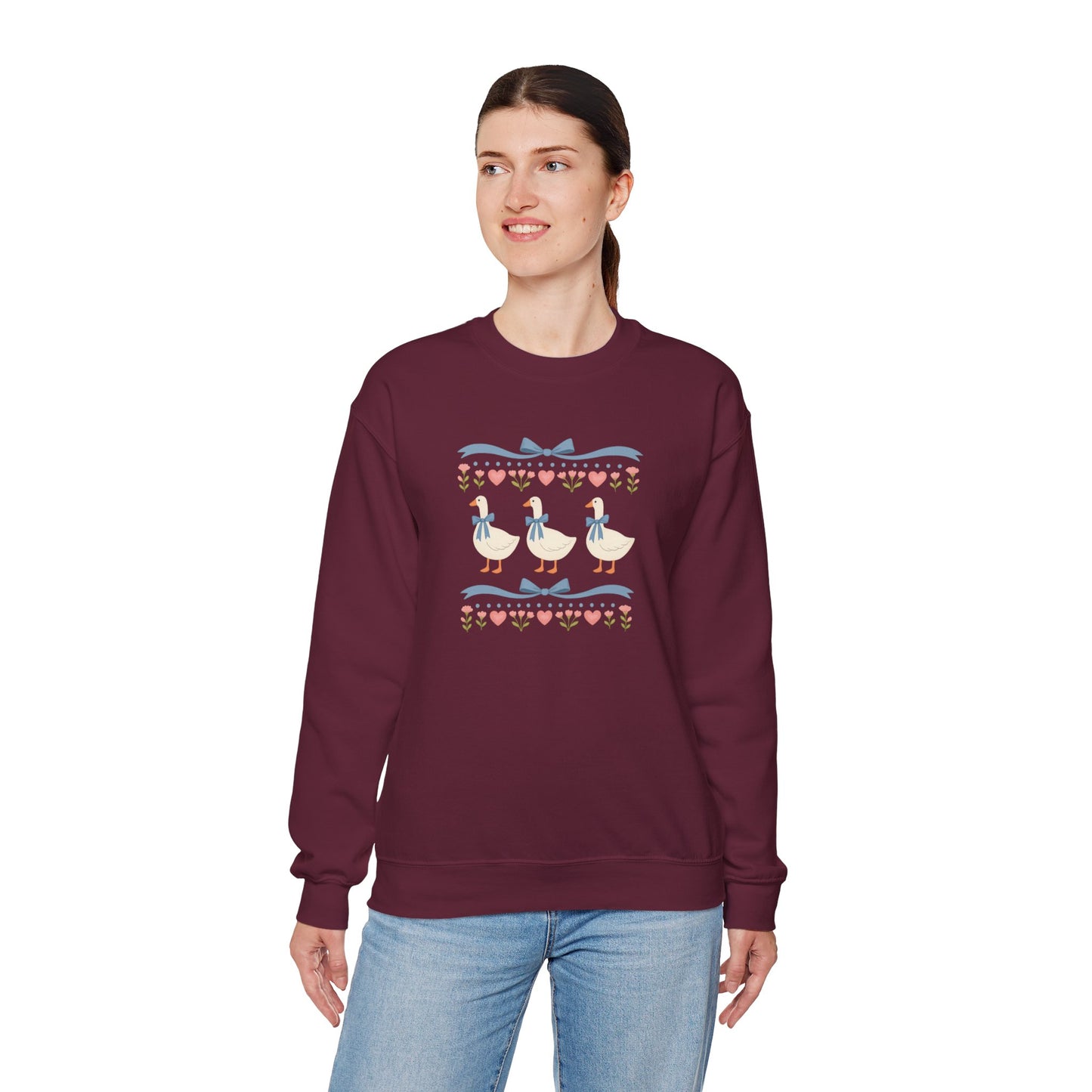 Vintage Geese Unisex Heavy Blend™ Crewneck Sweatshirt