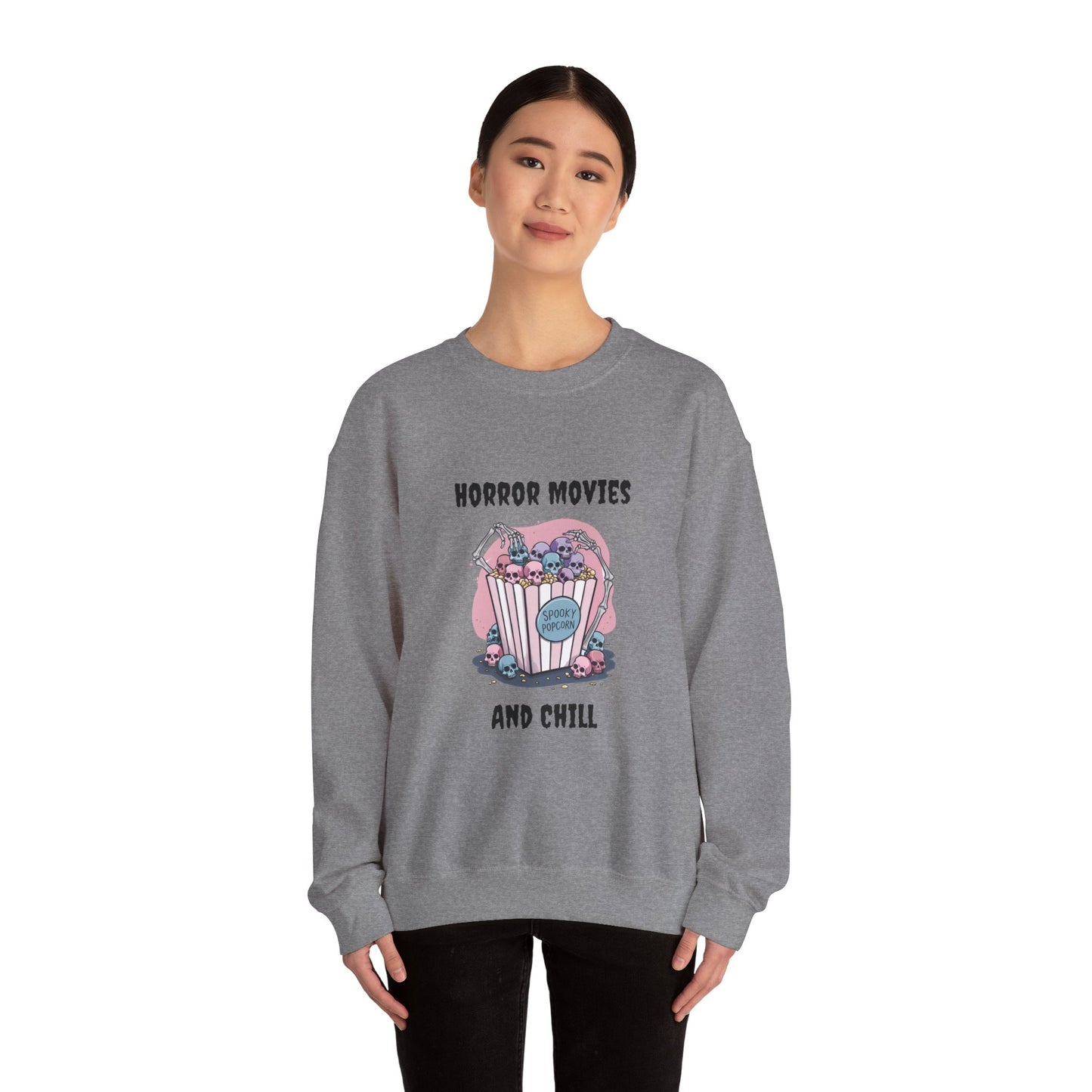 Horror Movies & Chill Unisex Heavy Blend™ Crewneck Sweatshirt