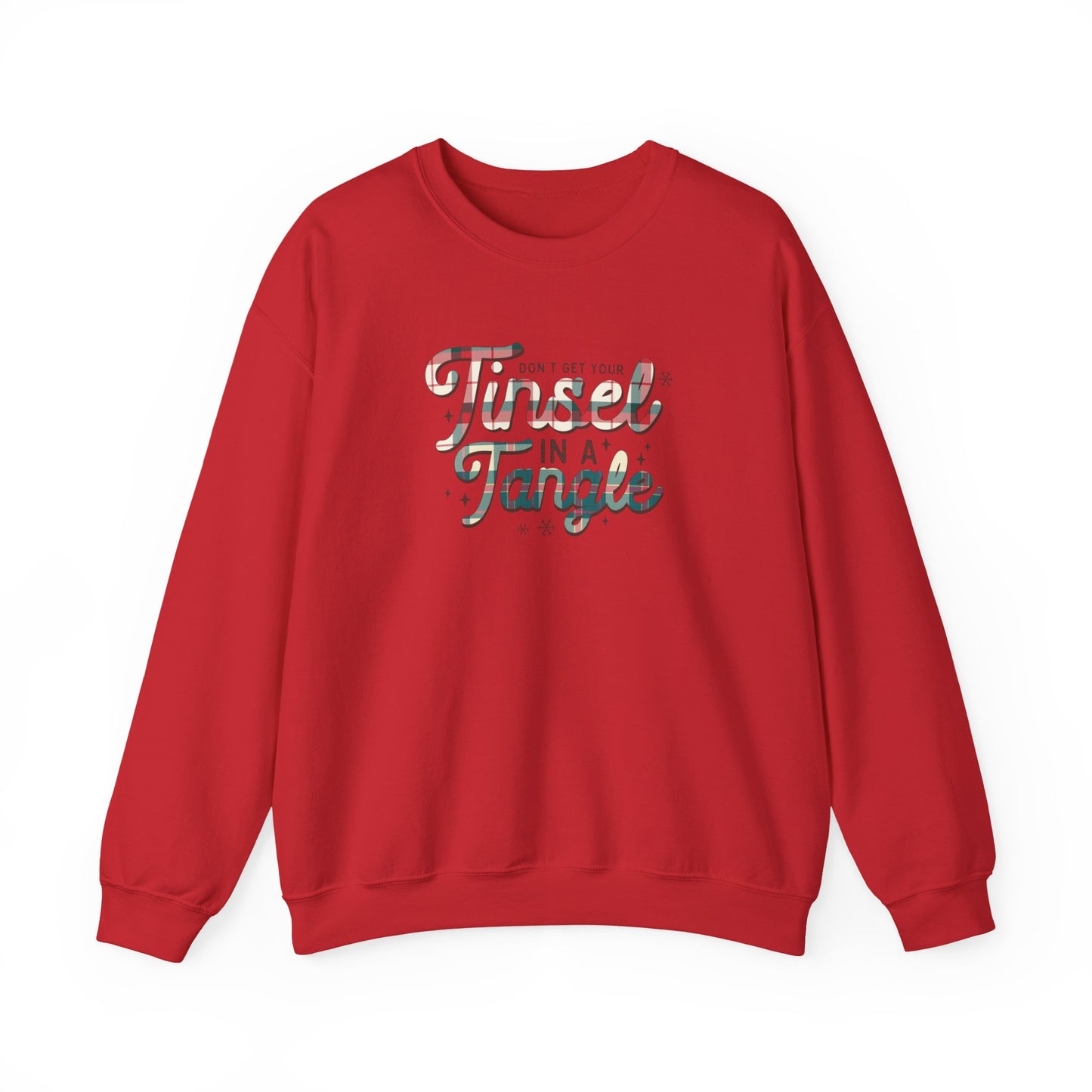 Don't Get Your Tinsel In A Tangle Heavy Blend™ Crewneck Sweatshirt