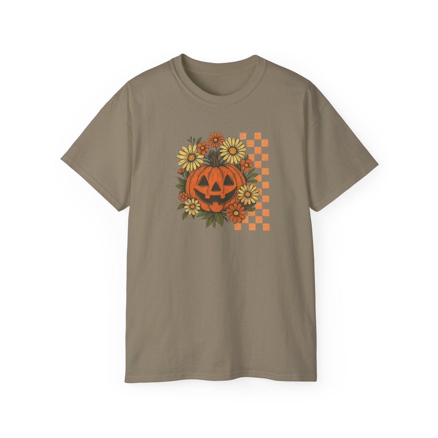 Checkered Jack O' Lantern Ultra Cotton Tee