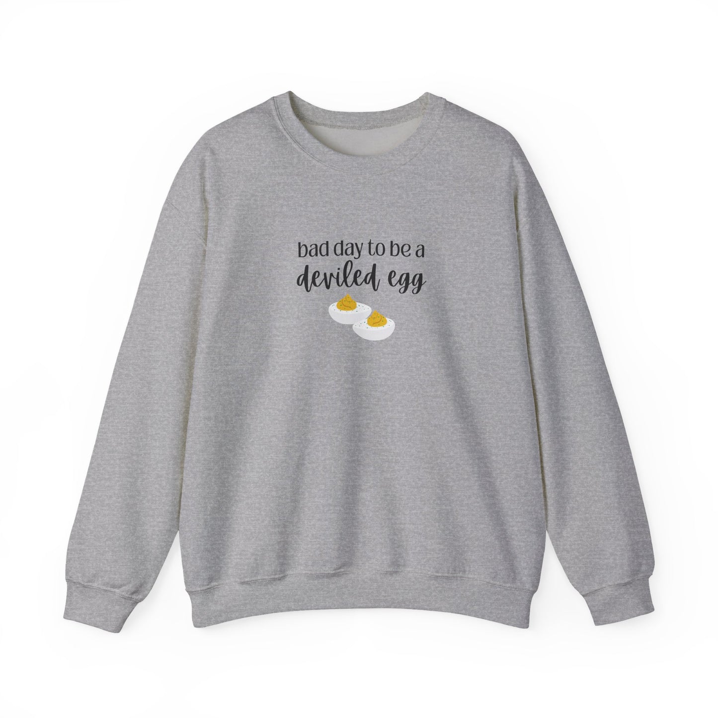 Bad Day to be a Deviled Egg Unisex Heavy Blend™ Crewneck Sweatshirt