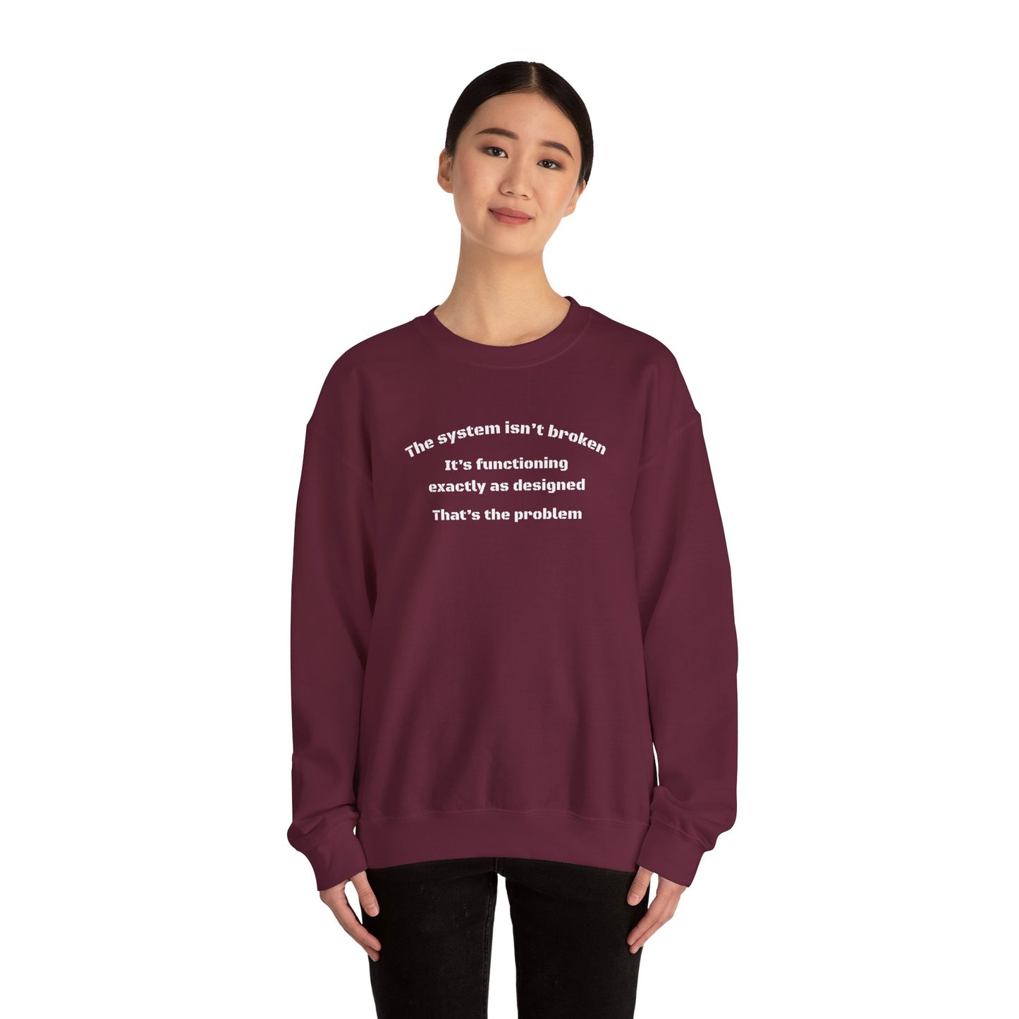 The System Unisex Heavy Blend™ Crewneck Sweatshirt