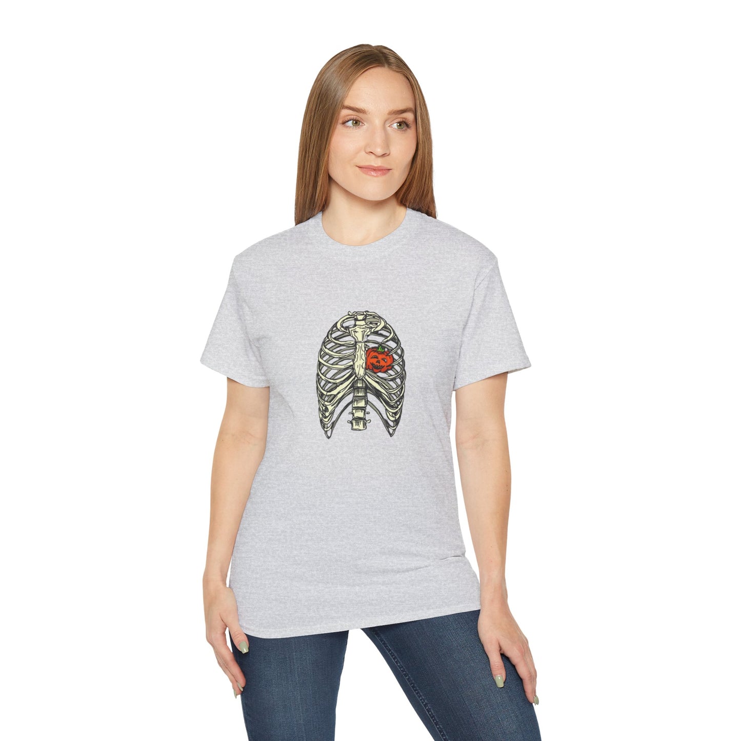 Pumpkin Rib Cage Unisex Ultra Cotton Tee