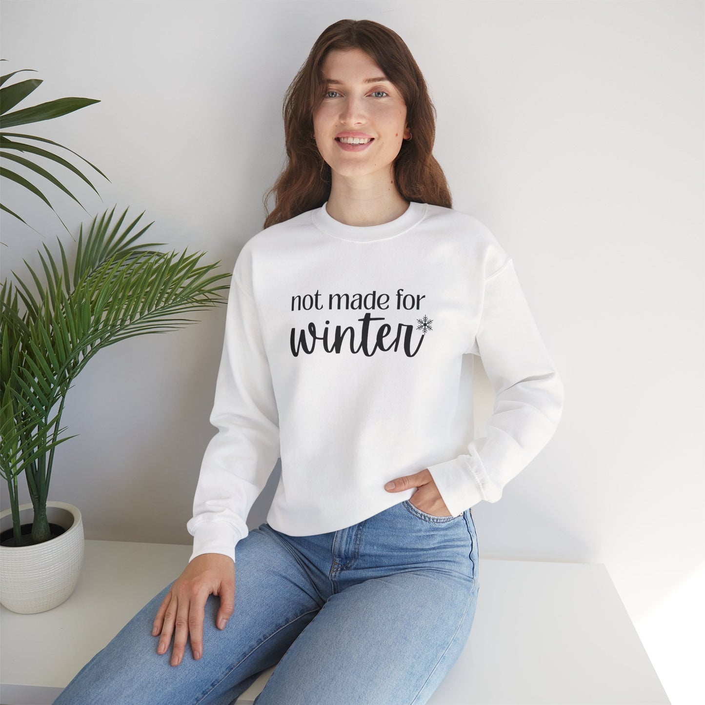 Not Made For Winter Unisex Heavy Blend™ Crewneck Sweatshirt