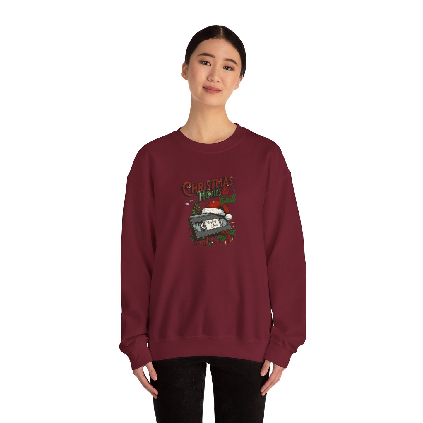 Christmas Movies & Chill Heavy Blend™ Crewneck Sweatshirt