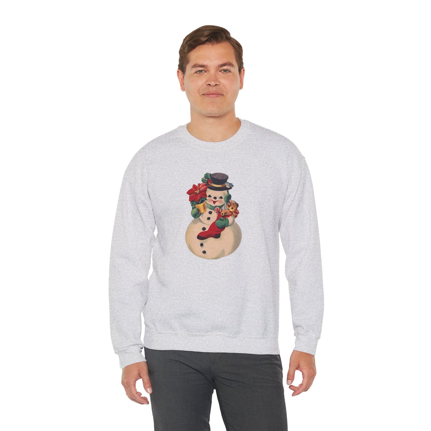 Vintage Snowman Unisex Heavy Blend™ Crewneck Sweatshirt