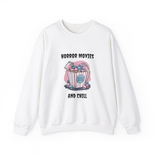 Horror Movies & Chill Unisex Heavy Blend™ Crewneck Sweatshirt