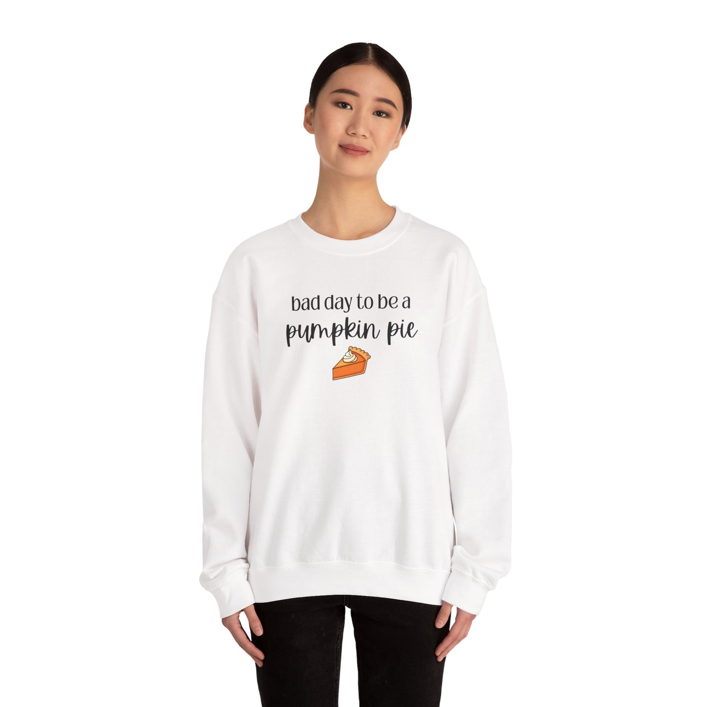 Bad Day to be a Pumpkin Pie Unisex Heavy Blend™ Crewneck Sweatshirt